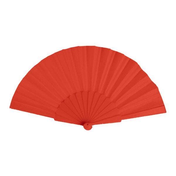 Plastik / Fjer Vifte - Vælg farve Rød RED one size