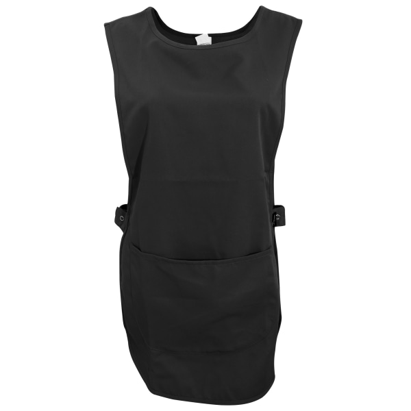 Denny's Tabard forklæde til kvinder/damer med lomme L/XL Sort Sort Black L/XL