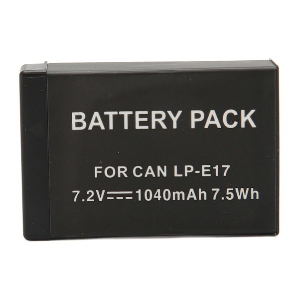 LP E17 Akku Älykäs Suuri Kapasiteetti 1040mAh Vaihto 200D II R10 RP 750D M6mark2 800D 850D 77D 760D M3 M5 ++