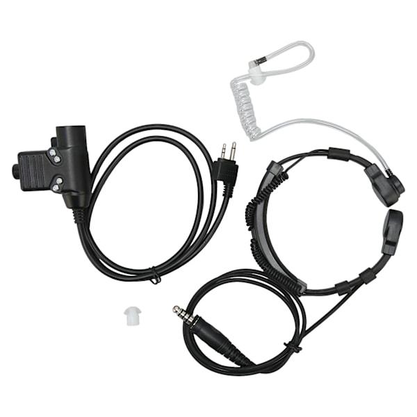 U94 PTT-adapter Hands Free Push to Talk Militäradapterkabel med nackmikrofon-hörlur för Alan för Midland Radio