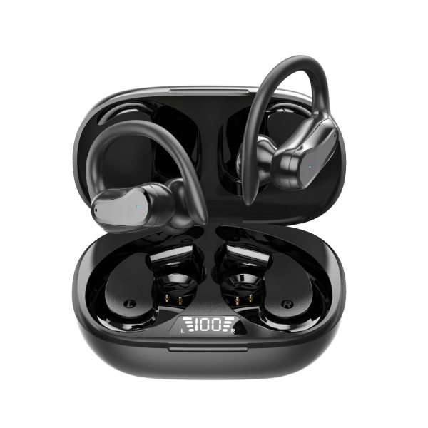 Wireless sports headphones, Bluetooth 5.3 headphones with power bank, 120H HiFi Stereo with 4HD Micro and ENC noise reduction, IPX7 waterproof, wire