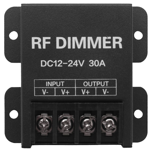 12v RF LED dimmer trådløs lysstyrke 3 knapper fjernkontroll DC 12v- 24v 30a 360w 720w for 5050 3