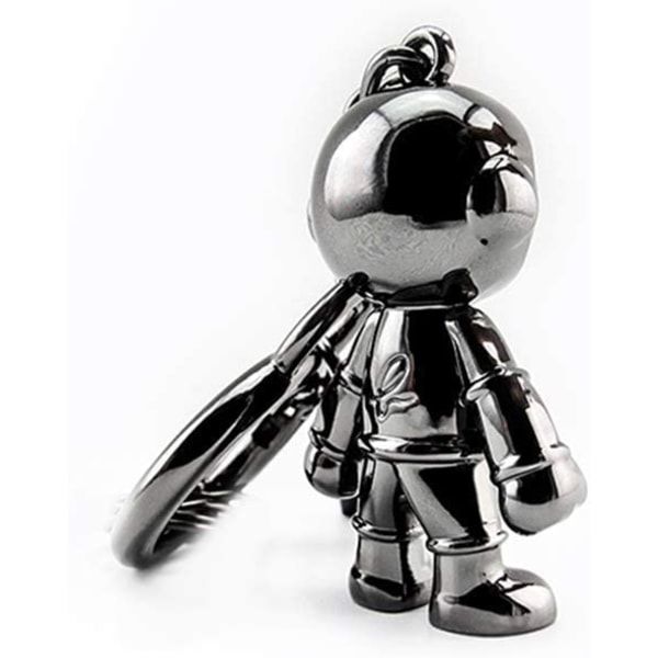 Astronaut Nyckelring (svart) Cool Astronaut Nyckelring Robot Man Nyckel