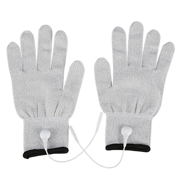 1 Par Tens Maskine Konduktive Elektroder Massagehandsker Elektroterapi Ledninger (L)[qb] 0.4