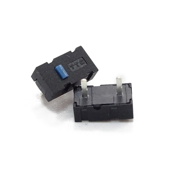 Ny ankomst 2 stk TTC 2-pins blå prikker Mus Mikrobryter for Razer Imperator Naga Hex RIVAL 500 RIVAL 600 DPI knapp White 0.01