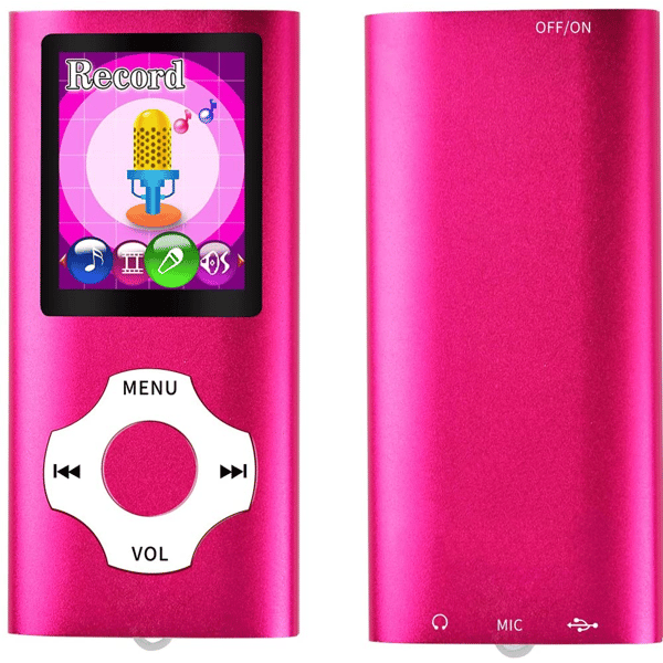 Digital, kompakt og bærbar MP3/MP4-afspiller (maks. understøttelse 64 GB) w