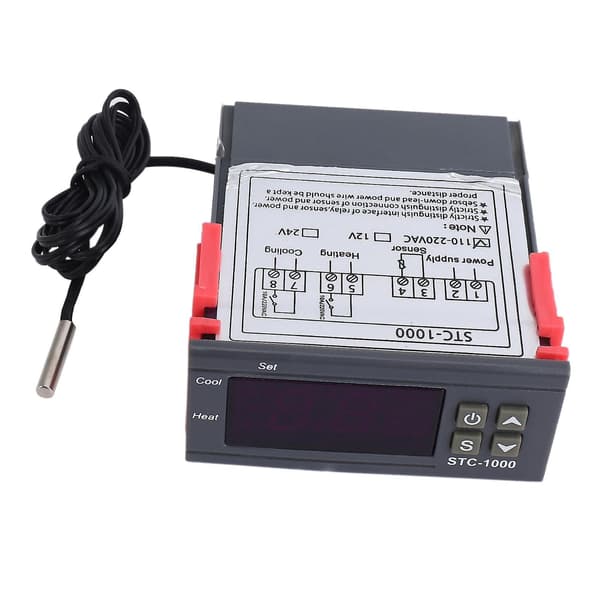 Digital temperaturregulator termostat 5x 220v Stc-1000 med Ntc