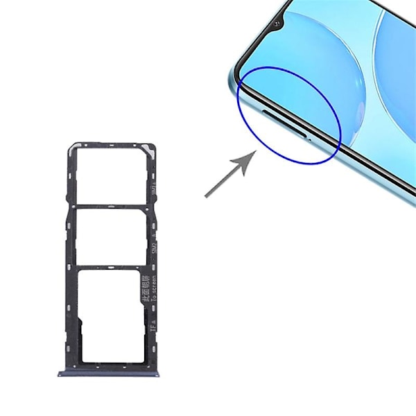 Til Oppo A15s CPH2179 Dual SIM + Enkelt TF-kortholder Udskiftning