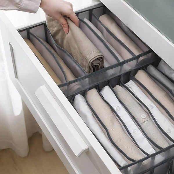 2 st Jeans Förvaringslåda Låda Organizer Kläder Organizer Suitab