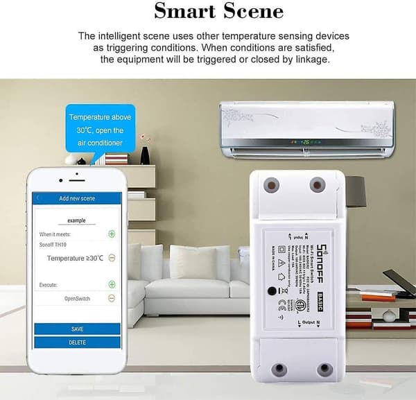 Sonoff Basic R2 Wifi Smart Lysknap Trådløs Fjernbetjening Smart Timer Kontrol Via Amazon Echo Alexa App, Android Ios-2