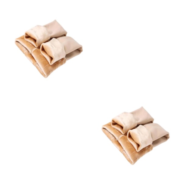 1/2 Naisten fleecevuorilliset sukkahousut Lämpimät sukkahousut Ulkovaatteet Ihoväri 300g Askeleet jalat Skin Color 300g Step feet 2PCS