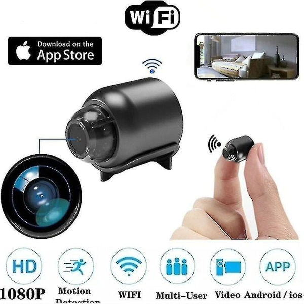 Skjult kamera spionkamera mini trådløs wifi kamera 1080p sikkerhed nattesyn bevægelsesdetektion videokamera baby ip cam spionkameraer med lyd