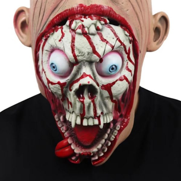 Zombie Latex Cosplay Maske Halloween Maske Hodeplagg For Fest