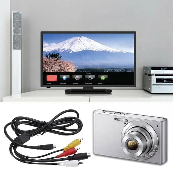 Høj kvalitet Mini USB til 3 RCA kabel til Sony Handycam videokamera DCR-DVD, DCR-HC, DCR-SR, DCR-SX, DEV, HDR-CX, HDR-HC