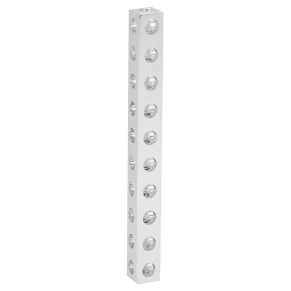 3106‑0010‑0080 neliömäinen palkki 10 reikää robottirakenteen osatarvikkeet 8 x 80 mm