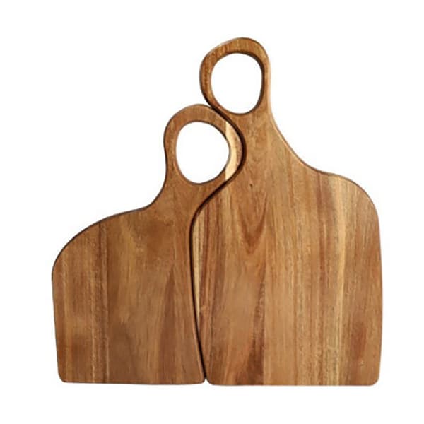 Skärbräda i valnötsträ – Massiv träskärbräda med handtag *Svart valnöt 7* Black Walnut 7