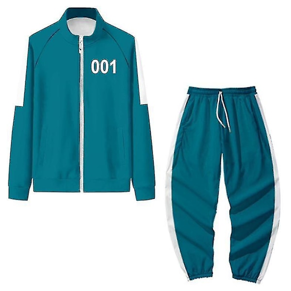 Squid Game Hoodie Tracksuit Set Halloween Party Kostym_h OO1 OO1 2XL