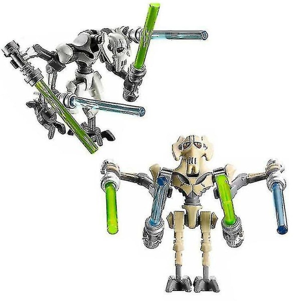 2 Piece Star War Minifigures General Grievous Action Figures Toy