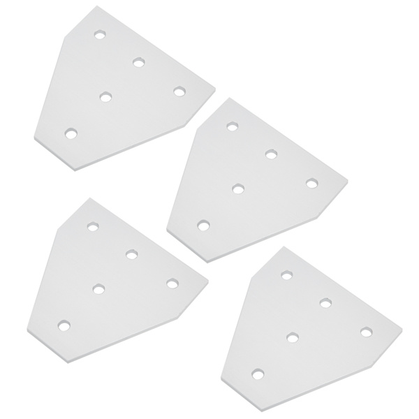 203040 T-formet leddplate i aluminiumlegering, 5-hulls leddbrakett for aluminiumprofil 3030T