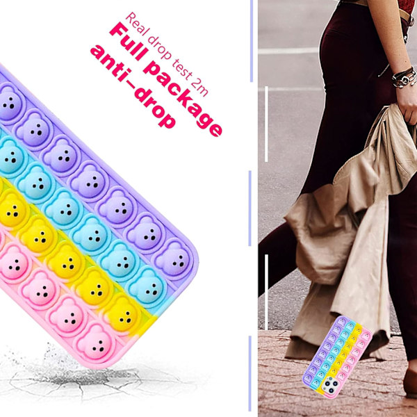 Pop It iPhone 7/8-fodral med fidget-leksaker