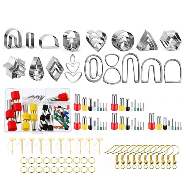 126 pcs Polymer Clay Cutters Set, 36 shapes in stainless steel