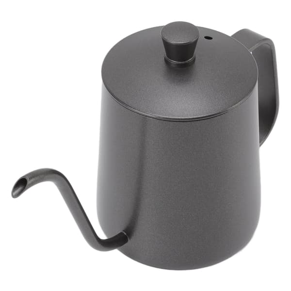 2024 Lang smal kaffekanne i rustfritt stål, svart