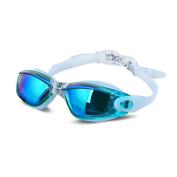 Anti-fog bärbar justerbar rem Vattensport Vuxna Praktisk Silikon Dykning Vattentät UV-skydd Simglasögon Blue 4