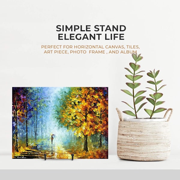 Pladestel til udstilling - Pladeholder Display stand + Metal