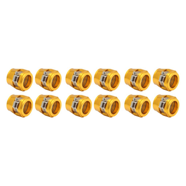 1/2/3/5 4-delad aluminium slangklämma - enkel att installera guld AN4.4pcs gold AN4.4pcs 3PCS