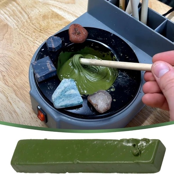 Grønn DOP-voks Fit Wax Sticks Lapidary DOP-voks