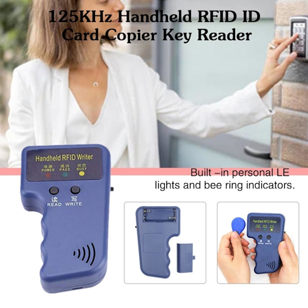Ny RFID-læser Replikator 125kHz ID-kortkopieringsnøglelæser Dupl