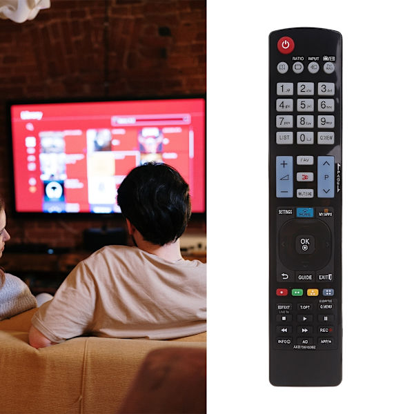 AKB73615362 Ersättningsfjärrkontroll för LG 4K 2000-2020 LCD-TV-modeller Inga koder eller programmering krävs