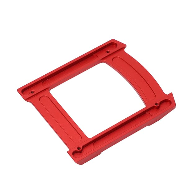 RC Skid Plate Glide Chassis Armor Guard Aluminiumlegering Tilbehørssæt Kit til 1/10 Biler Rød