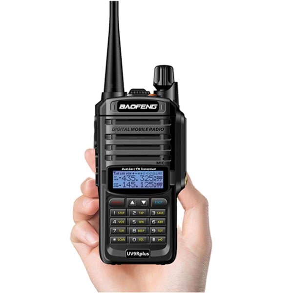 Power Baofeng UV-9R Plus Vattentät Walkie Talkie 10w Lång Räckvidd Tvåvägsradio 10km 4800mAh EU-kontakt