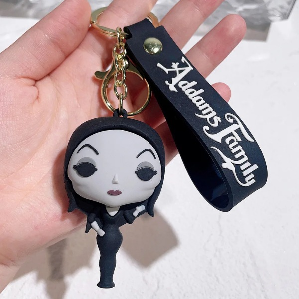 Wednesday Adams avaimenperä nukke kauhu lemmikki käsinukke avaimenperä tarvikkeet laukku riipus riipus poika tyttö lahja 8