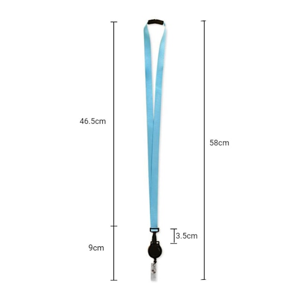 Praktisk og Udtrækkelig Lanyard - spot salg[qb] Blue