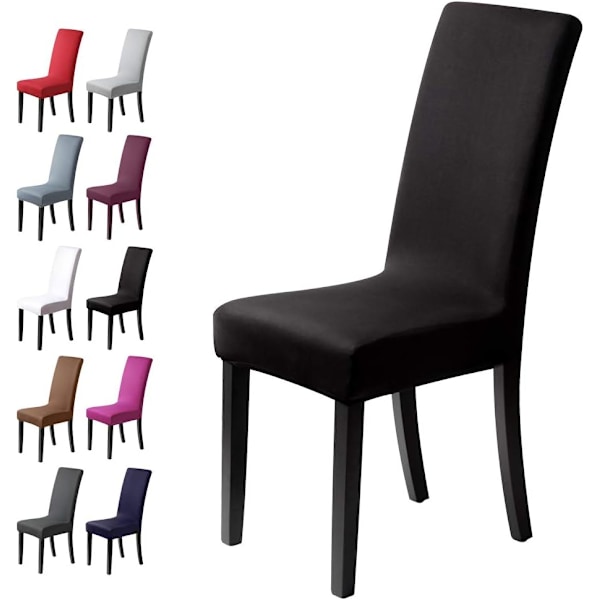 Stolsöverdrag dekor 6 delar stretch stolsöverdrag-glid stolsöverdrag o[qb]