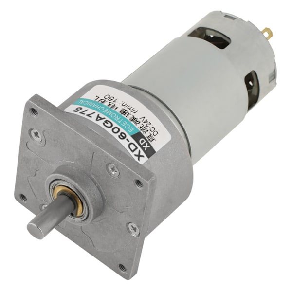 35W Mikro DC-motor med metallgir, hastighetsjusterbar CW/CCW (24V 150rpm)