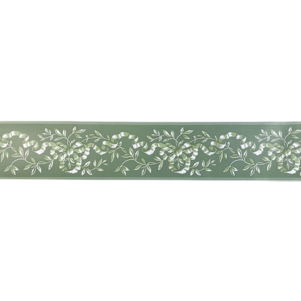 Tapetbord Självhäftande Hem, 10 cm x 10 meter (Grön)
