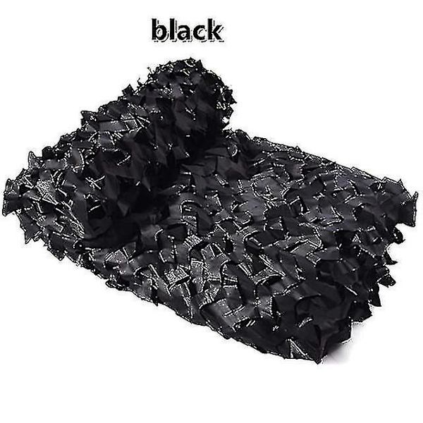 3x5m 3x8m 3x10m 4x5m Forstærket Camouflage Netting Swimming Pool Strand Pavillon Have Solskærm Camouflage Klud Netting 7 Farver Sort black 3x3m