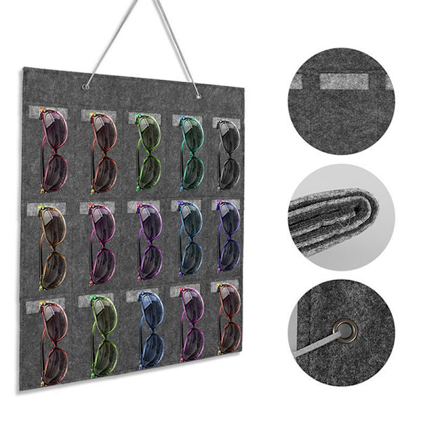 15 Rum Filt Brilleholder Stativ Til Solbriller Briller [qb] Gray