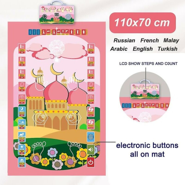 Bitar Barn Voksen Utdanningsbønn Matte Lesematte Undervisning Mp3 Elektronisk Musikkmatte 110*70cm 6