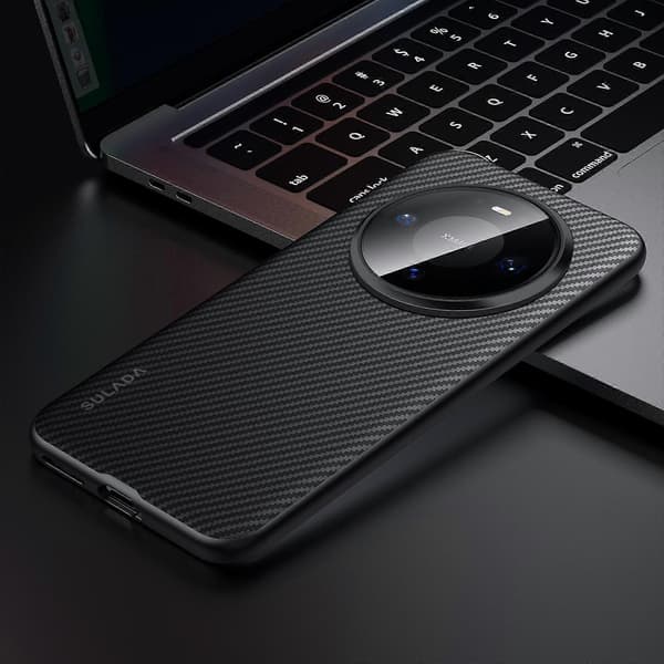 SULADA 600D Kevlar Tekstur PC Stødsikkert Telefoncover Black For Huawei Mate 80 / Mate 80 Pro
