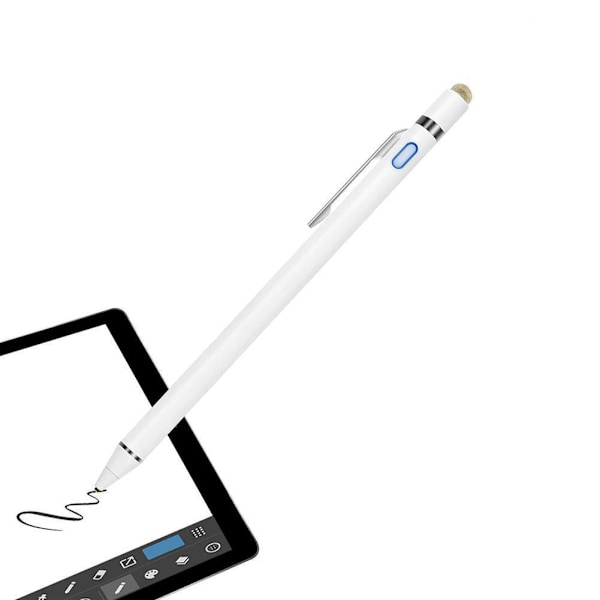 Touch Screen Stylus Penne Aktiv Stylus Pen Genopladelig iPad Pen 2 i 1 Fin Spids Digital Pen Kompatibel med iPhone/Android Telefon/iPad/ipad