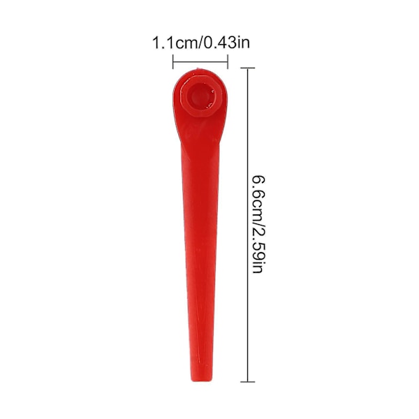 100 plastblader for Gardena gresstrimmer, enkel utskifting og holdbar