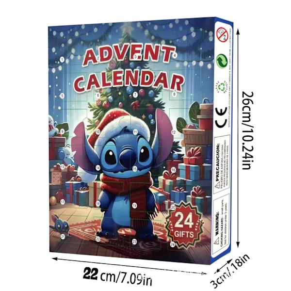 Julekalender Lilo og Stitch Leke Blindboks 24 Dagers Nedtelling Julekalender Feriegave Style 10