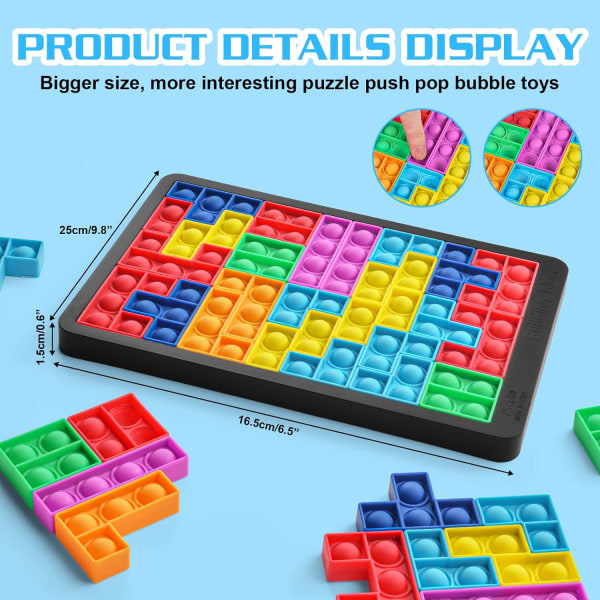 Pussel Box Leksaker, 25 ST Brain Teasers Pussel Block, Silikon Sens