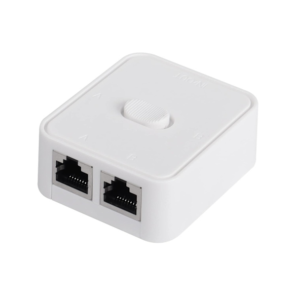 Netværks switch 2 porte - RJ45 netværksvælgerboks