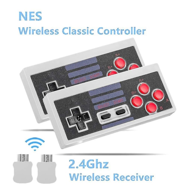 Nes Classic Controller til Nintendo Nes Classic Mini Edition, Trådløs Game Controller til Nes Classic Game System Console Db