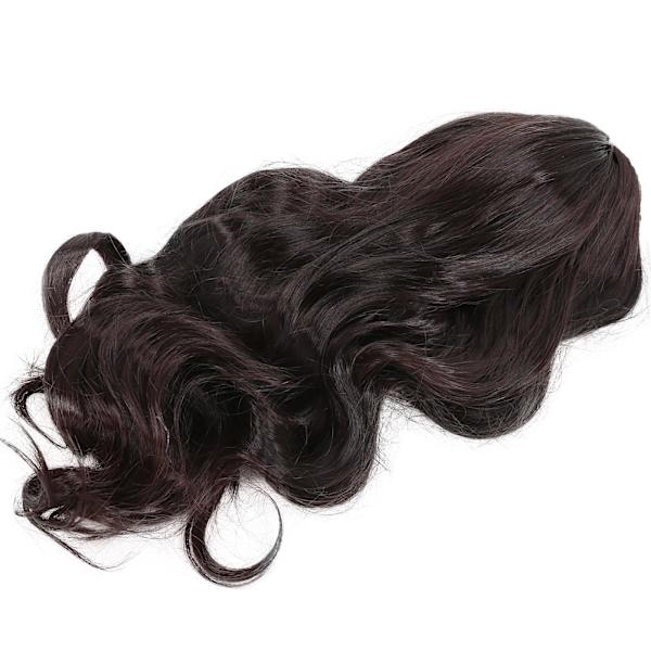 Bølget parykk for kvinner, lang krøllete parykk for fest, Halloween, dagligliv, 66 cm / 26 tommer